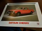 Brochure Datsun Cherry, Gelezen, Overige merken, Ophalen of Verzenden