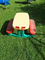 Kinderpicknicktafel - Gebruikt, Tuin en Terras, Overige materialen, Gebruikt, Rechthoekig, Ophalen
