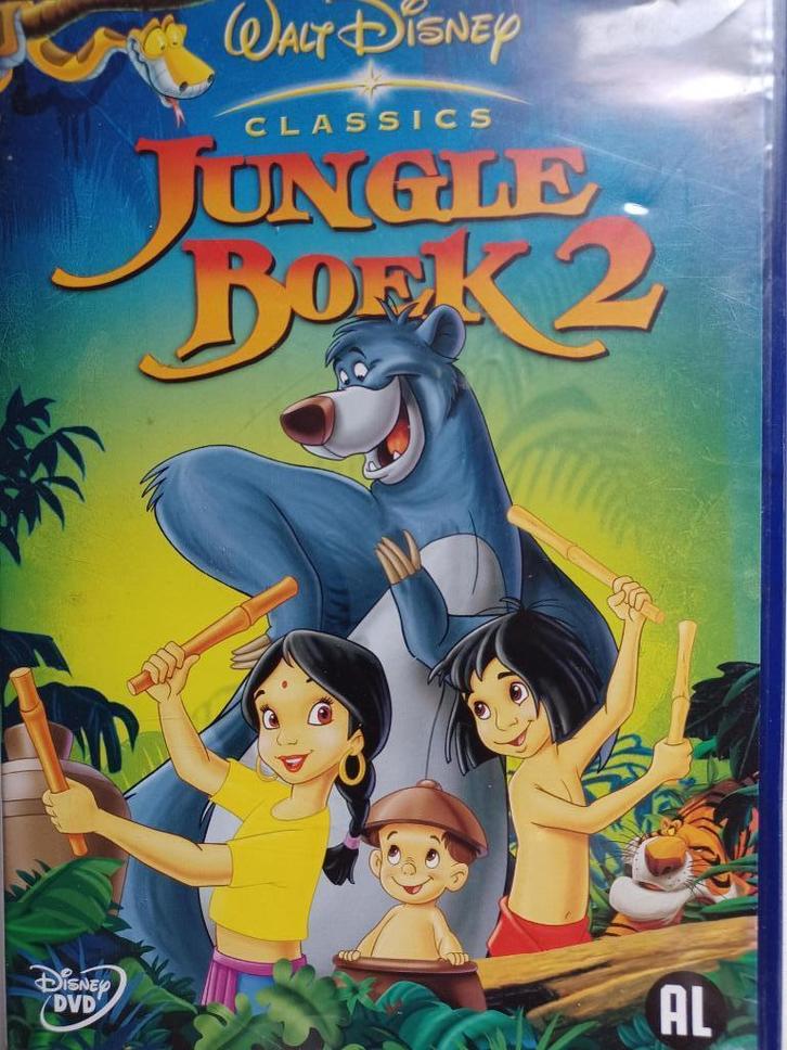 Dvd- Jungle Boek- 2, Cd's en Dvd's, Dvd's | Tekenfilms en Animatie, Zo goed als nieuw, Amerikaans, Tekenfilm, Alle leeftijden