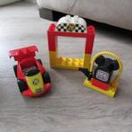 duplo racewagen/finish/tanken, Kinderen en Baby's, Speelgoed | Duplo en Lego, Duplo, Gebruikt, Ophalen of Verzenden