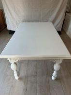 Eettafel, stevig, 1.00x1.55, uitschuifbaar tot 2.62, Huis en Inrichting, Tafels | Eettafels, Ophalen, Gebruikt, Eikenhout, 200 cm of meer
