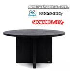 NIEUWE Eettafel Riviera Maison Sherwood Dia150 Black -55%!, Info@rivieramaison.nl, 150 tot 200 cm, Nieuw, Ophalen of Verzenden