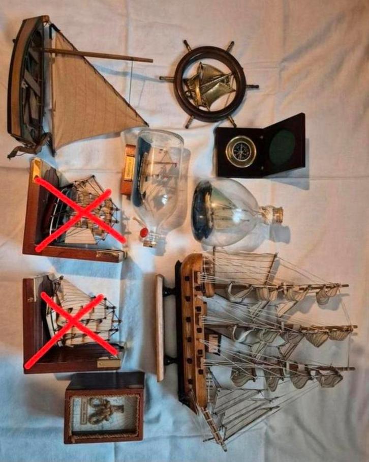 Maritieme verzameling: Scheepsmodellen & meer, Antiek en Kunst, Antiek | Woonaccessoires, Ophalen of Verzenden