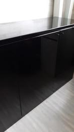 Dressoir zwart., Huis en Inrichting, Kasten | Dressoirs, 200 cm of meer, Gebruikt, 50 tot 75 cm, Ophalen