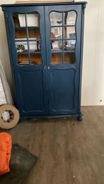Leuk blauw kastje met 2 deuren en 4 planken, Ophalen, Gebruikt, 50 tot 100 cm, 150 tot 200 cm
