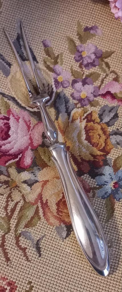 Mooie verzilverde trancheervork, Gero 90, Perfection, Huis en Inrichting, Keuken | Bestek, Zo goed als nieuw, Zilver, Ophalen of Verzenden