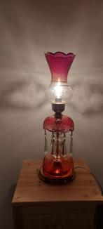 Roze glazen Perzische lamp, Antiek en Kunst, Antiek | Lampen, Ophalen of Verzenden
