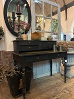 Zwart antiek engels bureau, brocante, Kantoor, landelijk, Nieuw, Hoofdtraat 15 De Steeg, Il fienile, Info@ilfienile.nl
