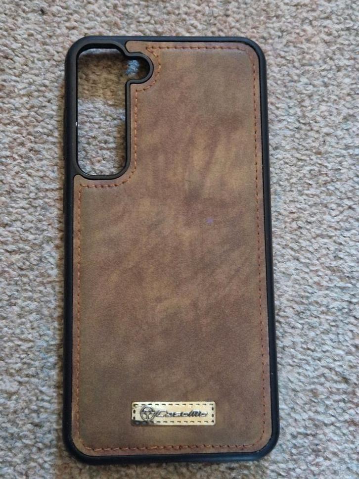 Samsung S23+ Hoesje - Bruin Lederlook, Telecommunicatie, Mobiele telefoons | Hoesjes en Frontjes | Apple iPhone, Gebruikt, Hoesje of Tasje