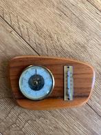 Vintage Weerstation op Hout, Huis en Inrichting, Woonaccessoires | Thermometers, Ophalen of Verzenden, Gebruikt, Buitenthermometer