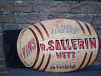 Emaillebord Vins R. Sallerin Metz (reclamebord wijn), Verzamelen, Merken en Reclamevoorwerpen, Ophalen of Verzenden, Nieuw, Reclamebord