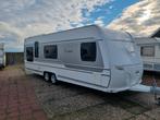 Fendt 650 opal , bj 2015, ,rondzit,tussenzit,frans bed, Caravans en Kamperen, Caravans, Vast bed, Rondzit, Particulier, Schokbreker