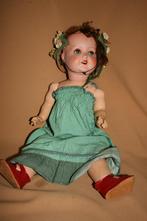 Antieke Duitse pop met porseleinen hoofd Sonneberg 56 cm, Ophalen