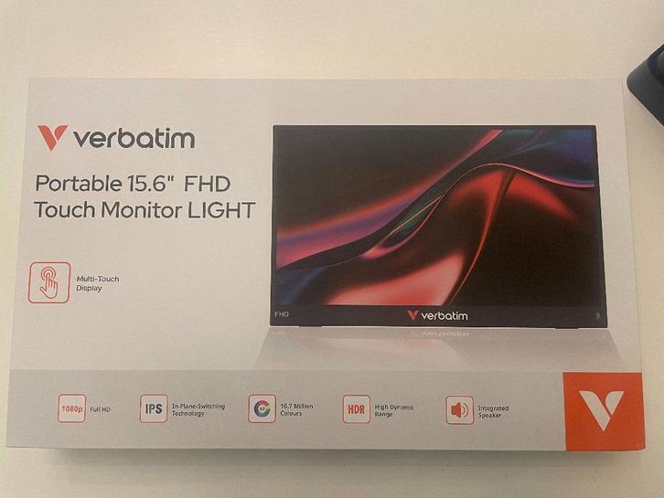 Verbatim Touch Monitor, Computers en Software, Monitoren, Zo goed als nieuw, 60 Hz of minder, Touchscreen, Ingebouwde speakers