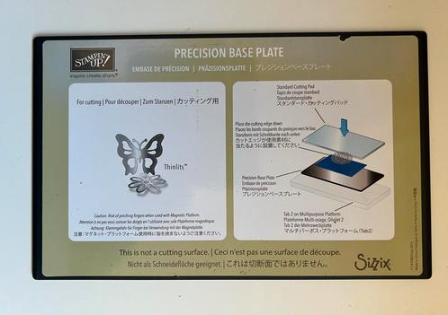 Sizzix precision base plaat & tool, Hobby en Vrije tijd, Scrapbooking, Zo goed als nieuw, Ophalen of Verzenden
