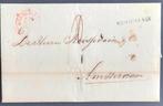 Oude Brief uit 1868 met Stempels Krommenie naar Amsterdam., Postzegels en Munten, Verzenden, Brief