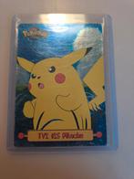 Pikachu pokemon, Ophalen of Verzenden, Zo goed als nieuw, Losse kaart, Foil