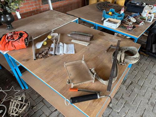 3x Werkbank / werktafel 96 x 181 cm bankschroef, Doe-het-zelf en Verbouw, Werkbanken, Gebruikt, 170 cm of meer, Ophalen