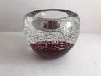 Waxinelichthouder rood glas oud, Antiek en Kunst, Antiek | Glas en Kristal, Ophalen of Verzenden