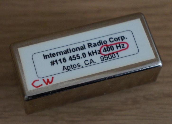 Inrad 116 filter 455 kHz 400 Hz CW-filter voor Icom, Telecommunicatie, Zenders en Ontvangers, Gebruikt, Zender en Ontvanger, Verzenden
