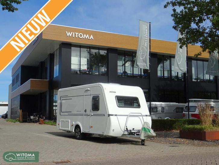 Eriba Novaline 465 50 jaar Witoma voordeel!, Caravans en Kamperen, Caravans, Bedrijf, tot en met 3, Standaardzit, Eriba, Frans bed