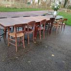 Lange antieke eiken tafel verlengbaar bijna 4 meter lang!, Ophalen of Verzenden