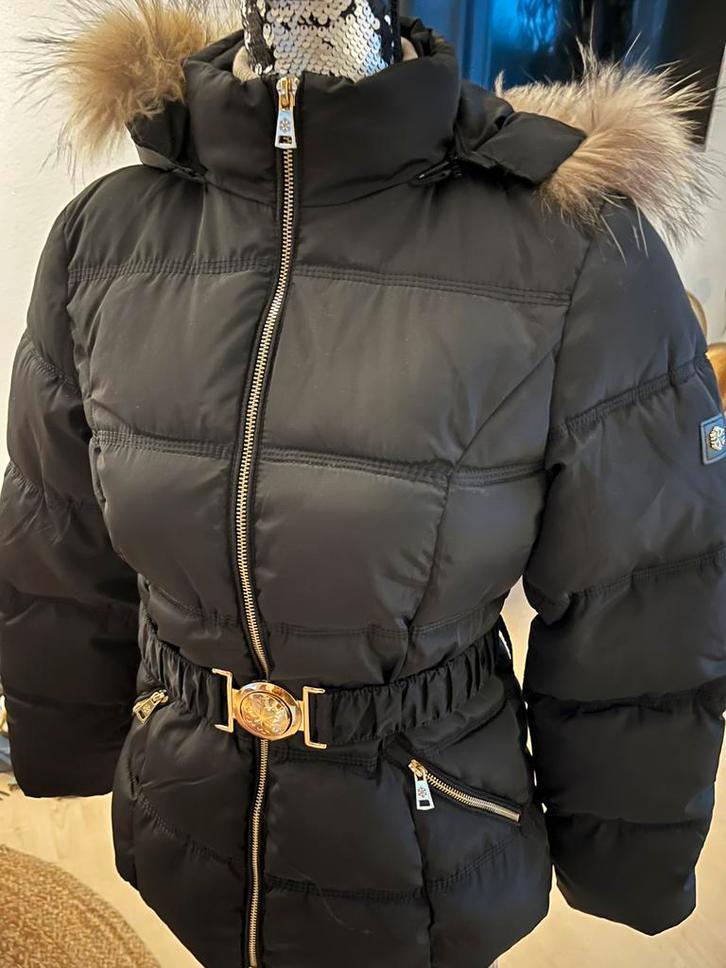 NIEUW vh Italiaans merk Anna Moda Piu zw winterjas mt36/38, Kleding | Dames, Jassen | Winter, Nieuw, Maat 36 (S), Zwart, Ophalen of Verzenden