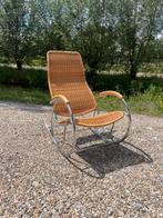 Vintage rotan design schommelstoel seventies ROHE, Huis en Inrichting, Ophalen of Verzenden