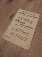 Nsb Flyer openbare vergadering Utrecht, Verzamelen, Militaria | Tweede Wereldoorlog, Ophalen of Verzenden