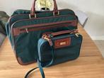 Vintage reistassen set samsonite, 30 cm of meer, Blauw, Minder dan 35 cm, Ophalen of Verzenden