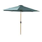Parasol groen 14x152 cm, Ophalen of Verzenden, Zo goed als nieuw, 1 tot 2 meter, Stokparasol