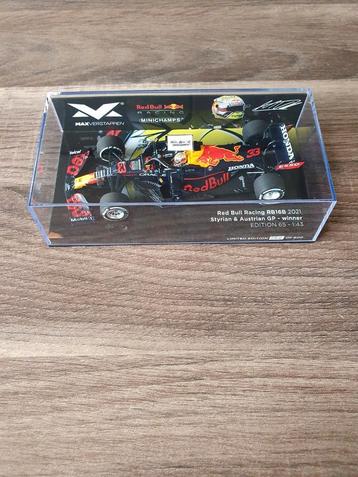 Max verstappen RB16B winnaar styrian en Oostenrijk 2021 1/43 beschikbaar voor biedingen