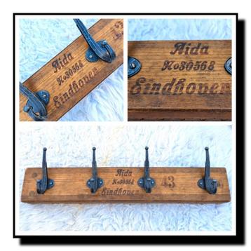 AIDA Sigarenmaker Eindhoven industriële wandkapstok vintage beschikbaar voor biedingen