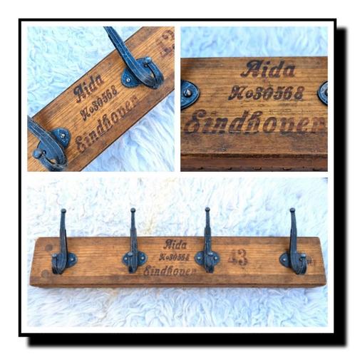 AIDA Sigarenmaker Eindhoven industriële wandkapstok vintage, Huis en Inrichting, Woonaccessoires | Kapstokken, Wandkapstok, Ophalen of Verzenden