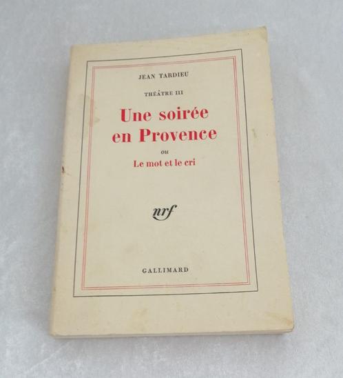Une soirée en Provence  Jean Tardieu   uit 1975, Boeken, Taal | Frans, Gelezen, Ophalen of Verzenden