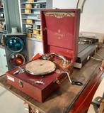 antieke grammofoon platenspeler incl platen, Antiek en Kunst, Ophalen