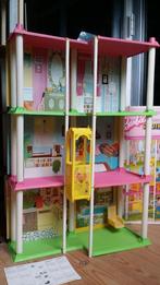 Vintage Barbiehuis, townhouse 1974 Mattel met doos, Ophalen of Verzenden, Zo goed als nieuw, Toebehoren