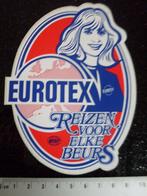 sticker eurotex reizen voor elke beurs logo anvr, Verzenden, Zo goed als nieuw, Bedrijf of Vereniging