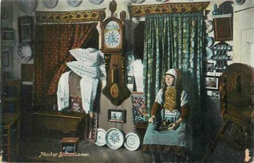 (301-050-011) Marken Binnenkamer, Verzamelen, Ansichtkaarten | Nederland, Noord-Holland, Verzenden