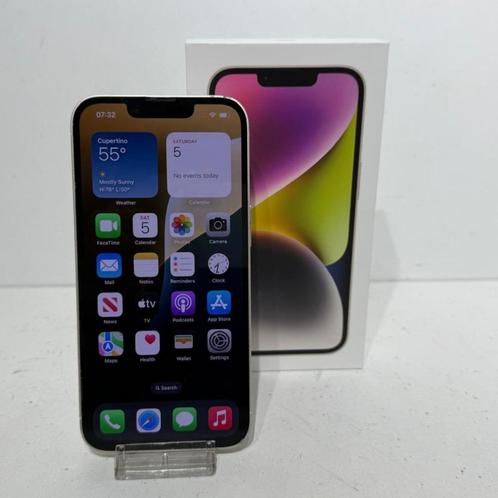 iPhone 14 256GB Wit Compleet in Doos Accu: 87%, Telecommunicatie, Mobiele telefoons | Apple iPhone, Zo goed als nieuw, 256 GB