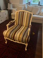 Armchair fabric in good shape, Huis en Inrichting, Fauteuils, Ophalen, Hout, Gebruikt, Minder dan 75 cm