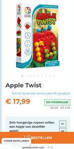 Smart games Apple twist 5+, Ophalen of Verzenden, Minder dan 10 stukjes, Zo goed als nieuw, 4 tot 6 jaar