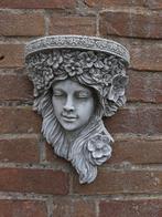 Wandconsole vrouw wanddecoratie betonnen beeld tuinbeeld, Tuin en Terras, Tuinbeelden, Nieuw, Ophalen of Verzenden