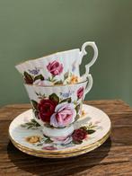 Royal Windsor Theeservies - Rozenmotief Porselein, Ophalen of Verzenden