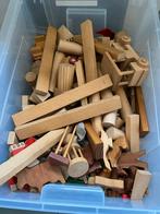 Blokkendoos groot, diversen blokken en houten speelgoed, Kinderen en Baby's, Speelgoed | Houten speelgoed, Ophalen, Gebruikt, Overige typen