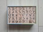 Alfabet stempels, Hobby en Vrije tijd, Stempelen, Ophalen of Verzenden, Nieuw, Houten stempel
