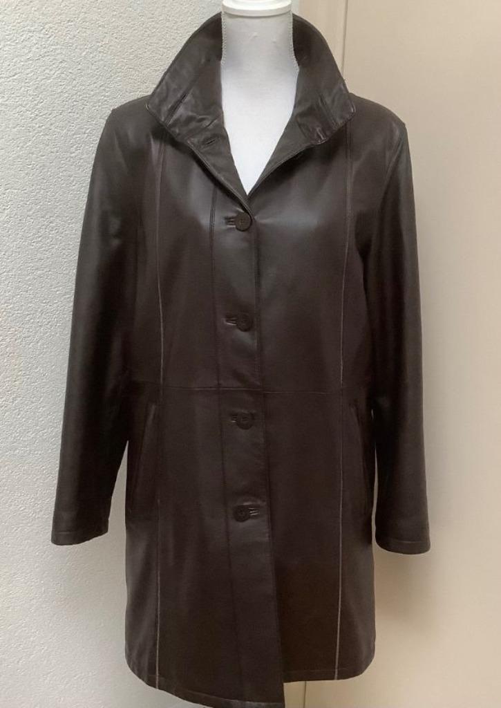 Heerlijke leren jas maat 40 // als nieuw!, Kleding | Dames, Jassen | Winter, Zo goed als nieuw, Maat 38/40 (M), Bruin, Ophalen of Verzenden