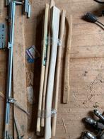 7 stuks Essen bijl stelen ., Tuin en Terras, Hand-tuingereedschap, Ophalen of Verzenden, Zo goed als nieuw, Bijl