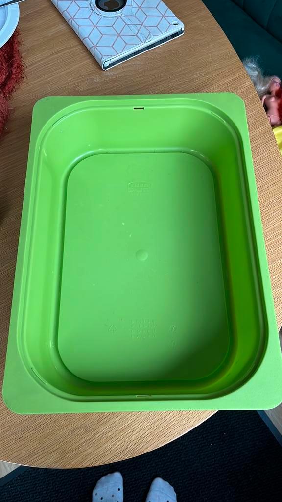 Trofast opbergbak laag groen, Kinderen en Baby's, Kinderkamer | Commodes en Kasten, Zo goed als nieuw, Ophalen
