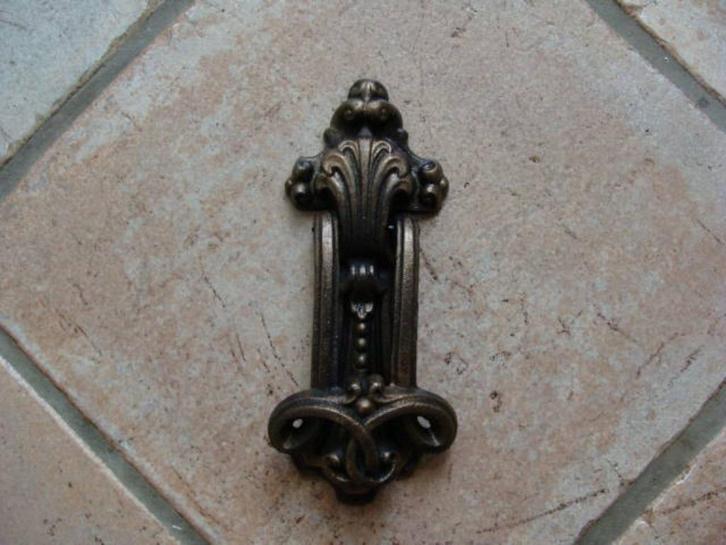 Deurklopper Franse Lelie Deurklopper gietijzer, Tuin en Terras, Tuinwanddecoratie, Nieuw, Ophalen of Verzenden